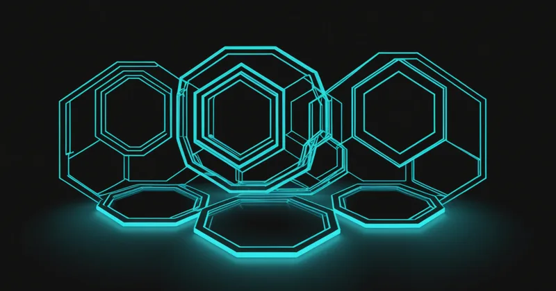 Abstract integration bridge visualization connecting two platform nodes with glowing link