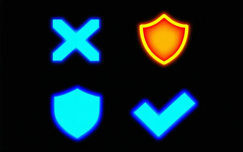 Abstract four-quadrant visualization representing Codepylon four agent types on dark background